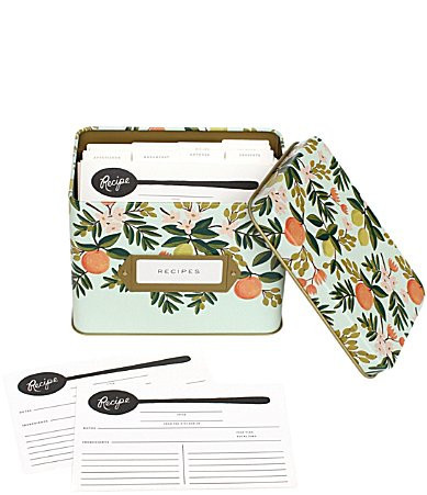 Rifle Paper Co. Tin Recipe Box - Citrus | Dillard's