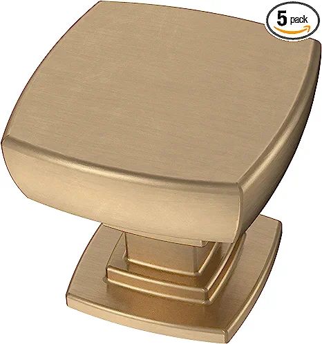 Amazon.com: Franklin Brass with Antimicrobial Properties Parow 1-1/8" (29mm) Square Knob in Champ... | Amazon (US)