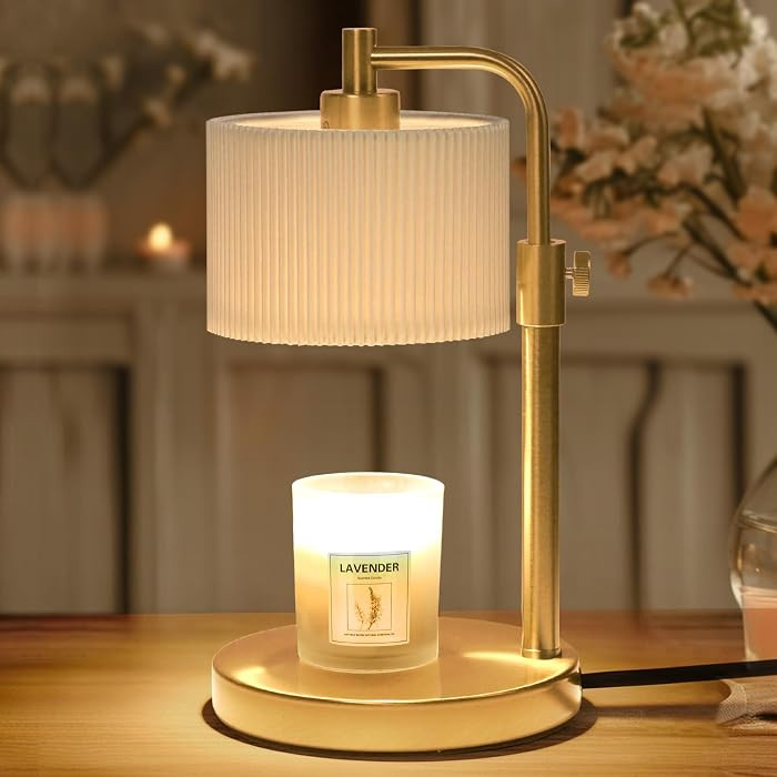 NITOWOLF Candle Warmer Lamp with Timer, Candle Wax Warmer Adjustable Height Candle Lamp Warmer fo... | Amazon (US)