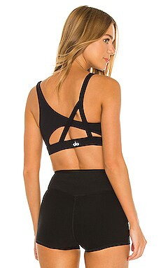 alo Repose Bra in Black from Revolve.com | Revolve Clothing (Global)