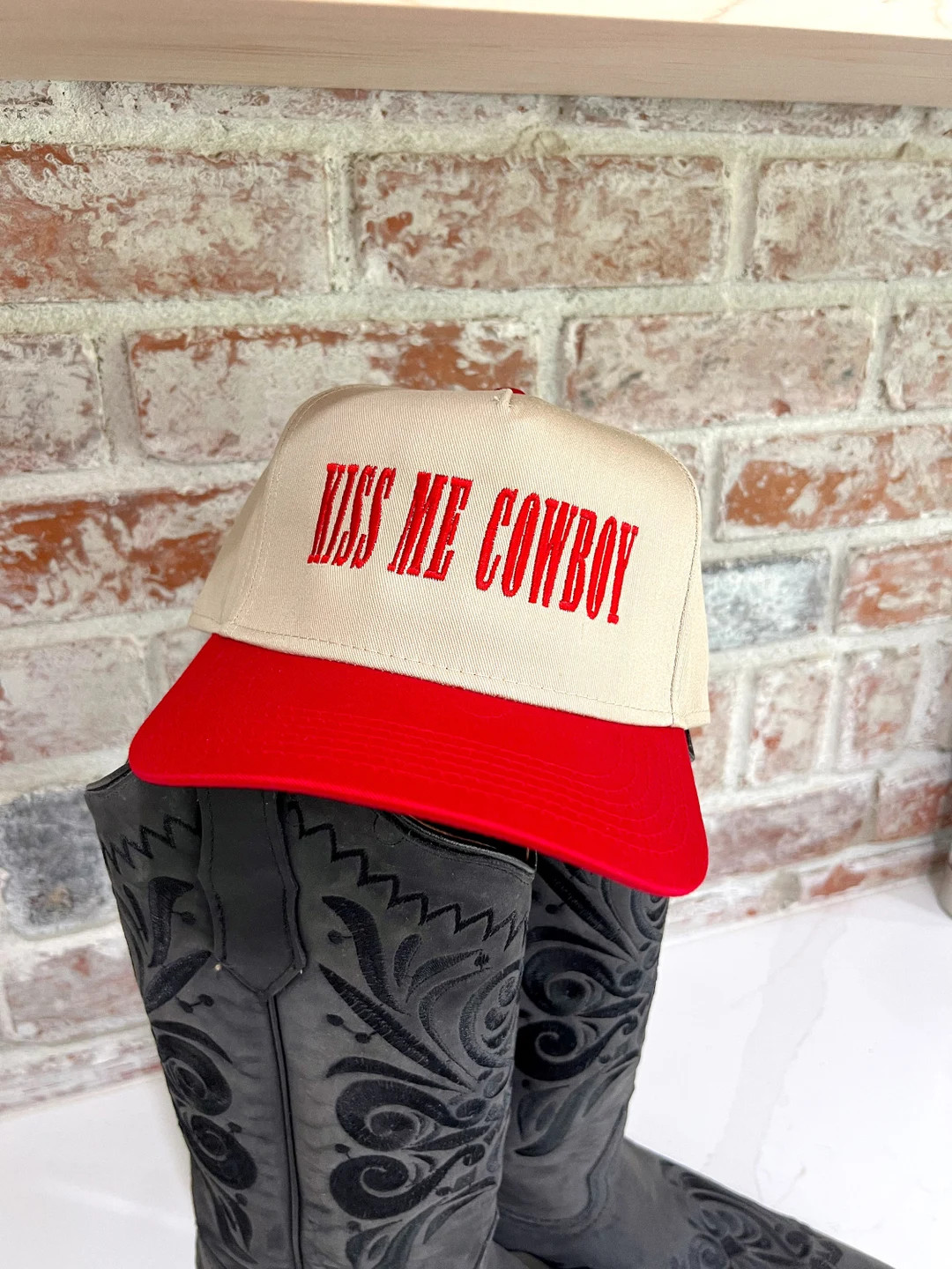 Kiss Me Cowboy Trucker Hat Valentines Trucker Hat Trendy Trucker Hat 2024 Fashion Gifts for Her H... | Etsy (US)