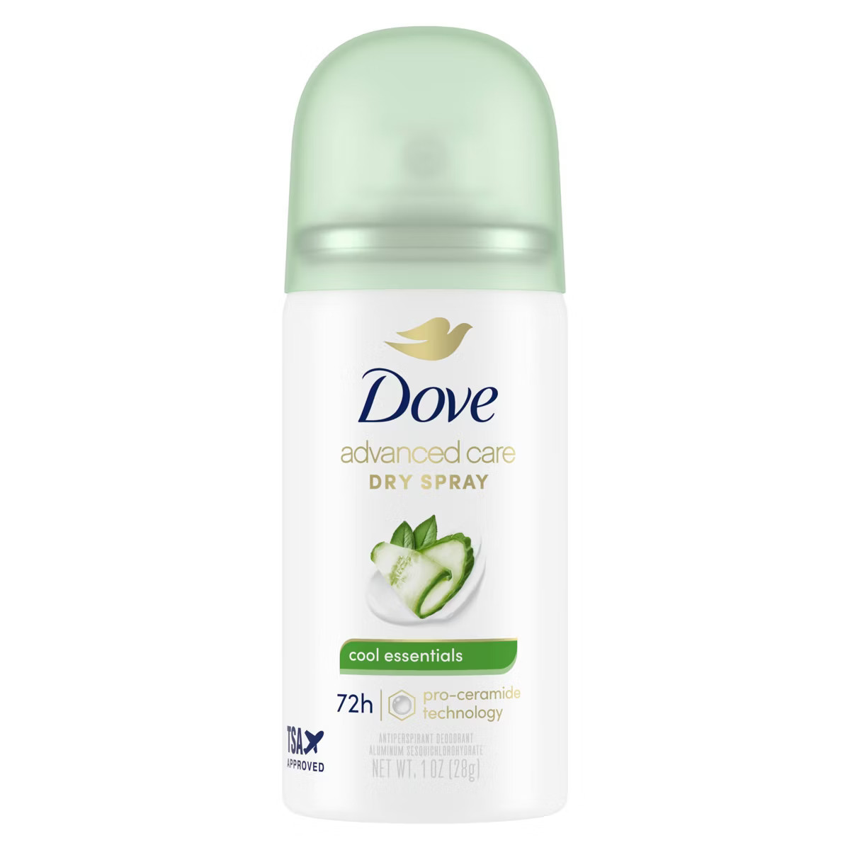 Dove Beauty Cool Essentials Antiperspirant Mini Deodorant Dry Spray - Travel Size - 1oz | Target