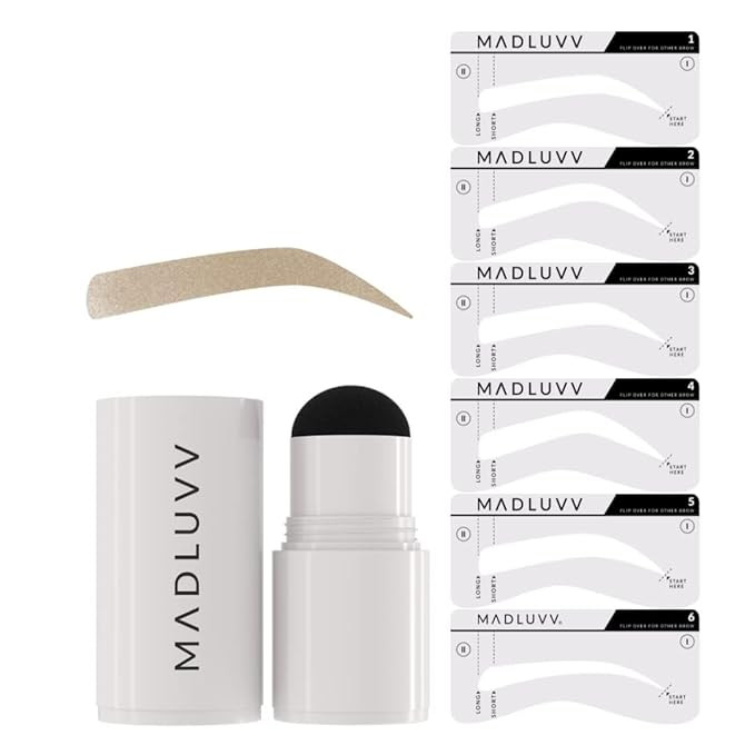 MADLUVV Patented Eyebrow Stamp Stencil Kit, 1-Step Brow Stamp™ + Shaping Kit, The Original Vira... | Amazon (US)
