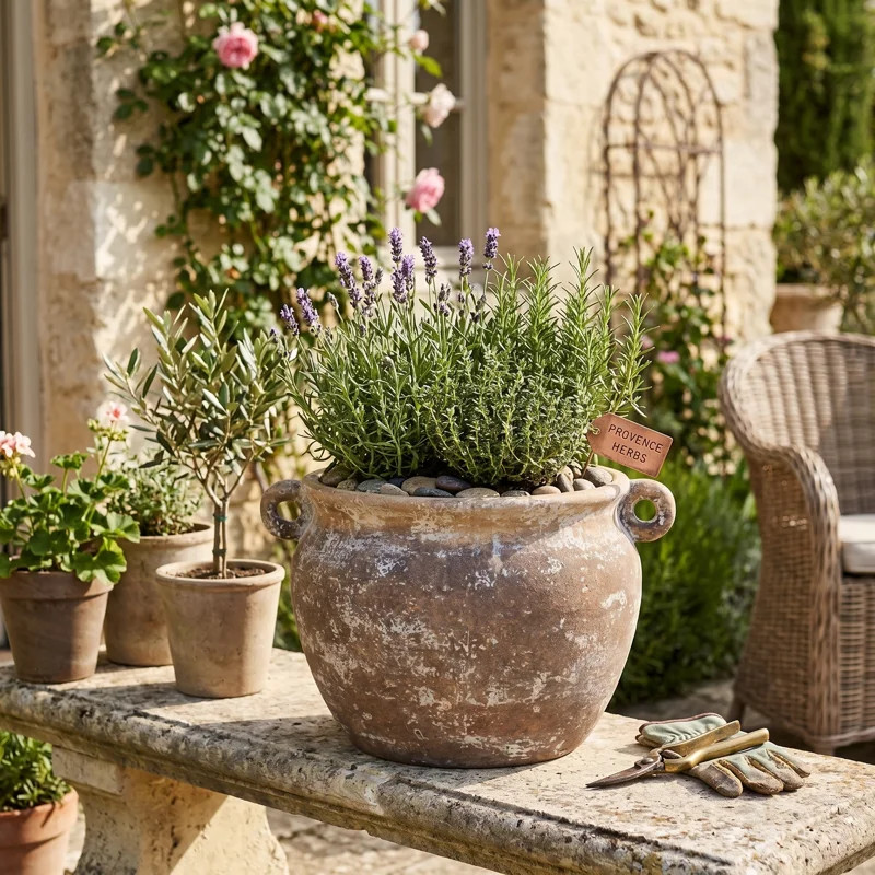 Hooge Textured Stoneware Jug Planter | Wayfair North America