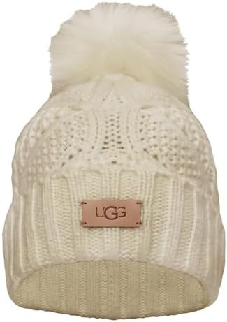 UGG Women's Cable Pom Beanie | Amazon (US)