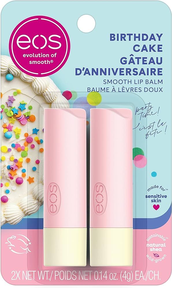 eos Birthday Cake Smooth Lip Balm, 8g, 2 Pack | Amazon (CA)