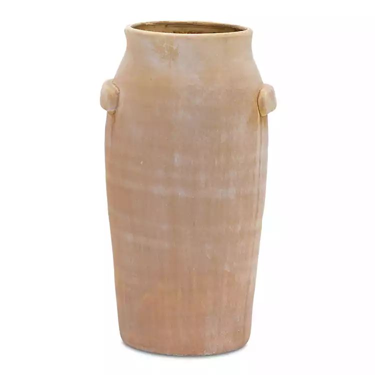 Weathered Brown Terracotta Vase, 15 in. | Kirkland's Home