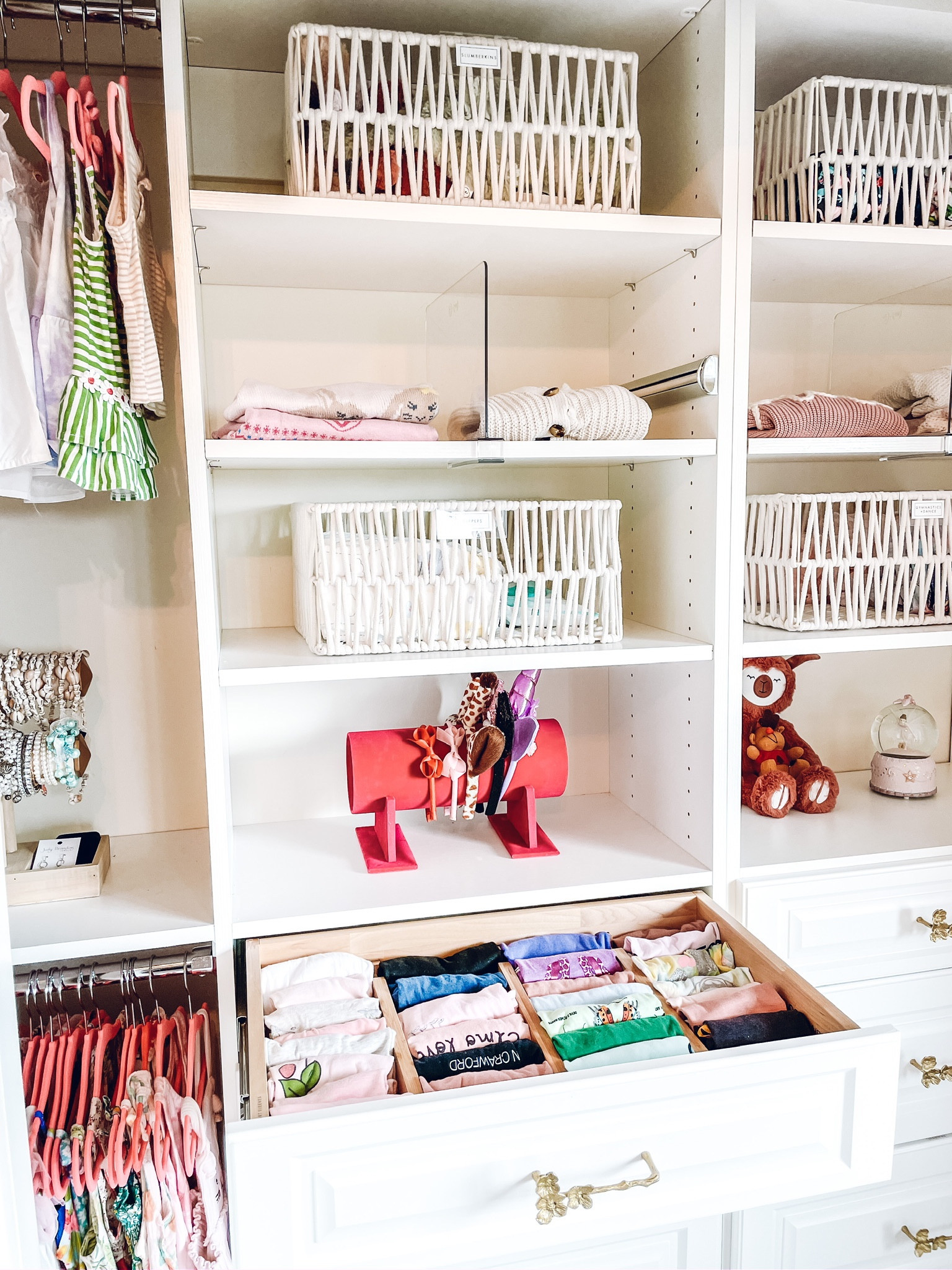Closet organization✨ The Container Store Medium Luna Open Bin Natural. Amazon Lipper Divider. Target Cat & Jack dress. Amazon HOUSE DAY Velvet Kids Hangers 60 Pack. The Home Edit By IDesign Shelf Divider. Amazon Glitterymall Hot Pink headband holder.

#LTKfamily #LTKhome #LTKkids