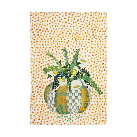 Pumpkin Bouquet Dish Towel | MacKenzie-Childs