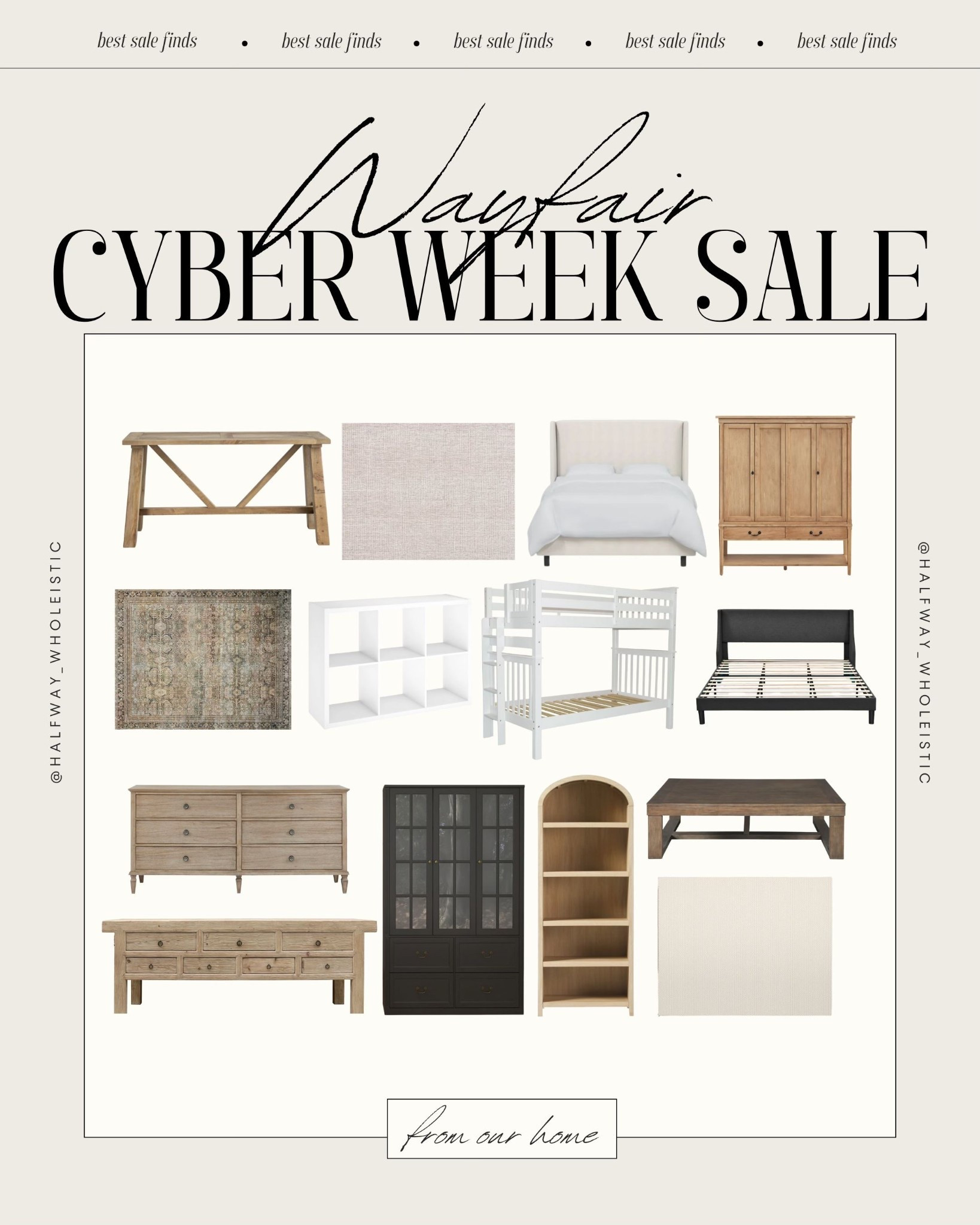 Wayfair cyber week sales from our home! 

#LTKHoliday #LTKSeasonal #LTKHome