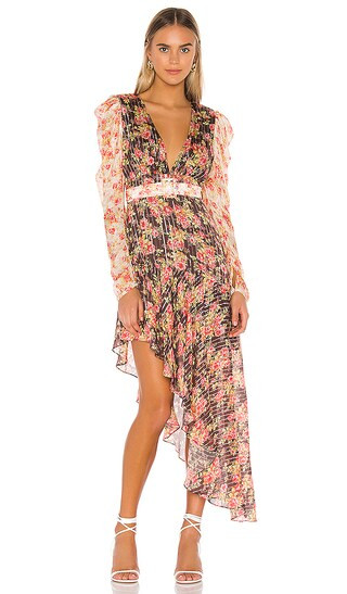 HEMANT AND NANDITA x REVOLVE Bani Asymmetrical Dress in Red. - size XS (also in S) | Revolve Clothing (Global)