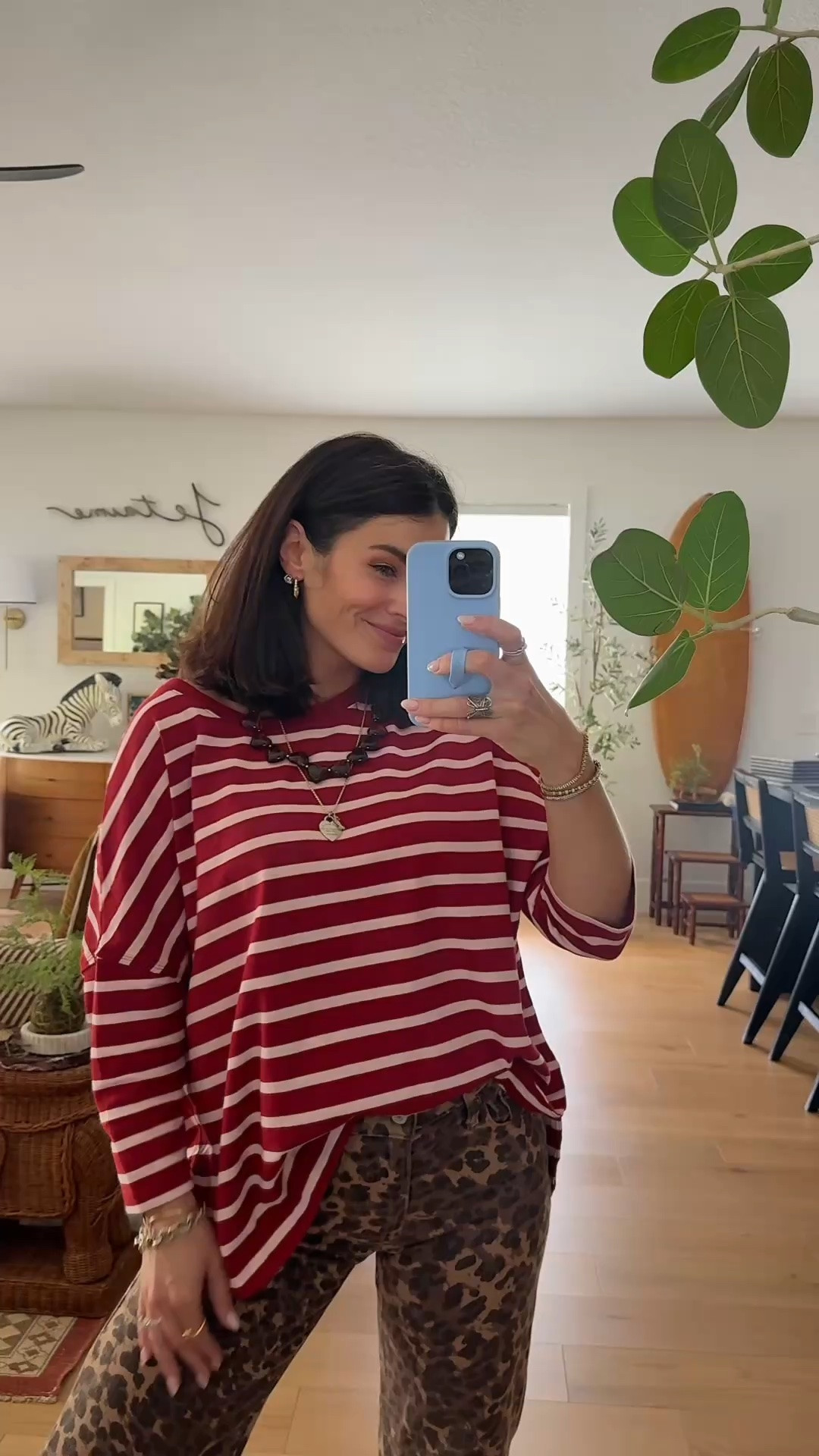 Striped top is on sale and 100% cotton. The leopard jeans are old but I linked a bunch of similar pairs! #meandmrjones

#LTKootd #LTKmomlife #LTKdayinmylife