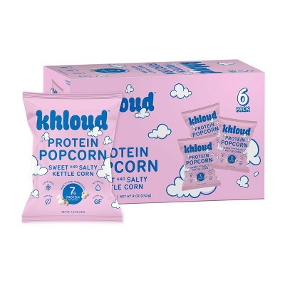 Khloud Sweet and Salty Kettle Corn Protein Popcorn Multipack - 9oz/6ct | Target