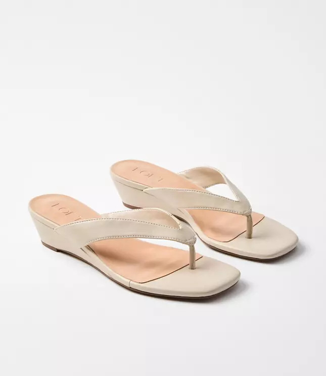 Mini Wedge Thong Sandals | LOFT