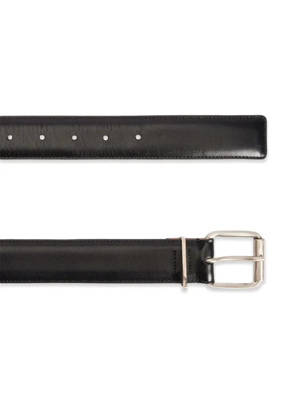 logo-plaque leather belt | Farfetch Global