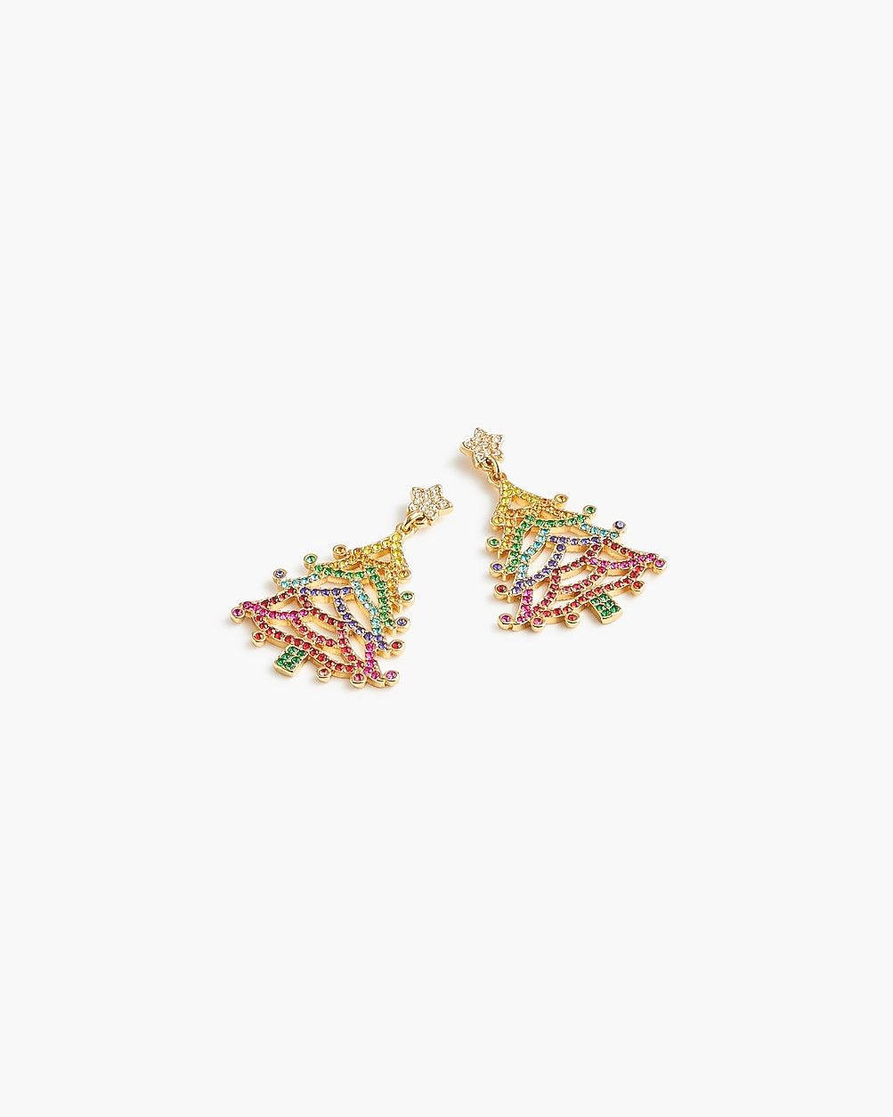Holiday tree statement earrings | J.Crew Factory