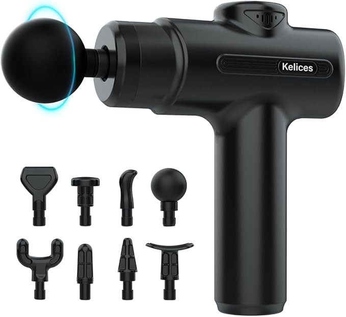 Massage Gun Deep Tissue Percussion Massager for Athletes,Handheld Body Back Muscle Massager with ... | Amazon (US)