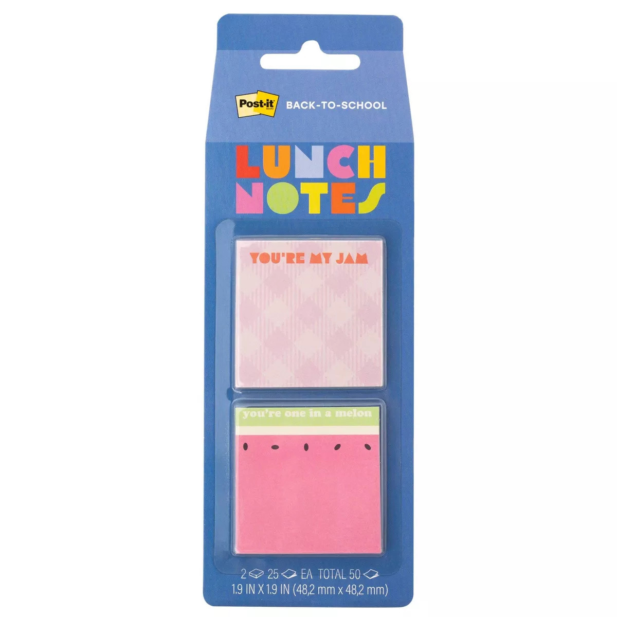 Post-it 2pk Lunch Notes One in a Melon | Target