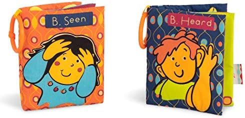 B. toys by Battat Two Soft Baby Books – Fabric Cloth Books for Babies – Interactive Sounds & ... | Amazon (US)