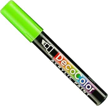 Uchida 315-C-11 Marvy Deco Color Chisel Tip Acrylic Paint Marker, Light Green | Amazon (US)