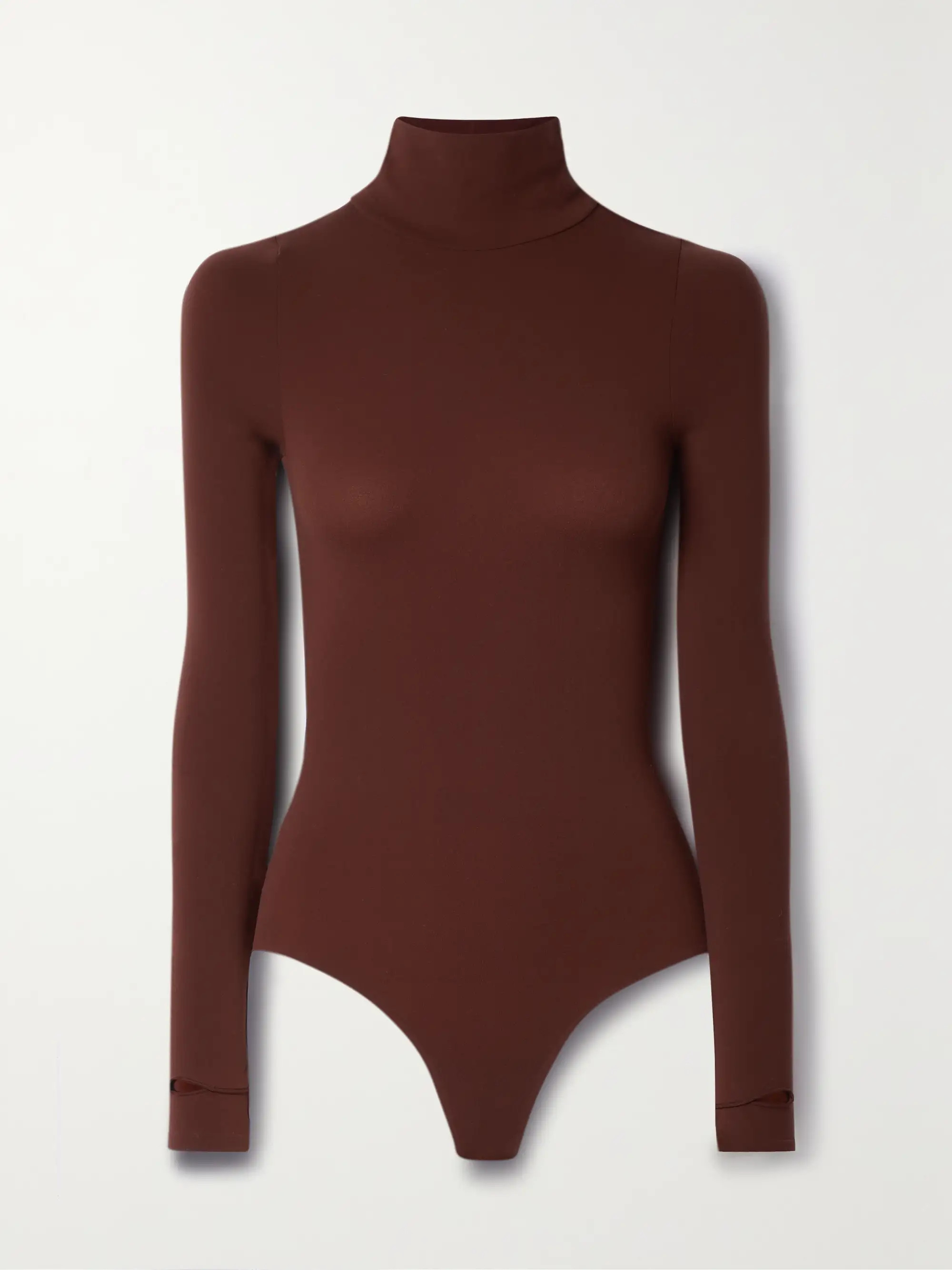 Stretch-jersey turtleneck thong bodysuit | NET-A-PORTER (US)