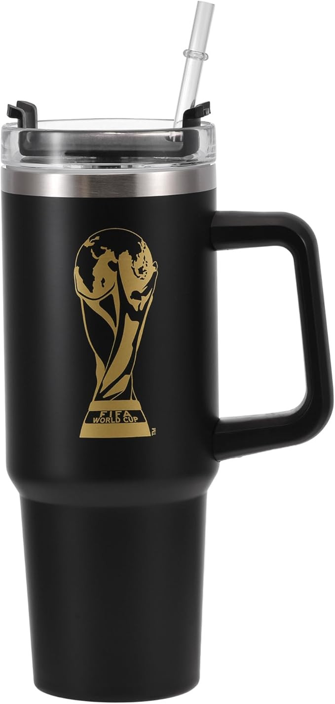 Official FIFA World Cup 2026 Edition - 30oz Insulated Double Tumbler W/Handle & Straw - Premium S... | Amazon (US)