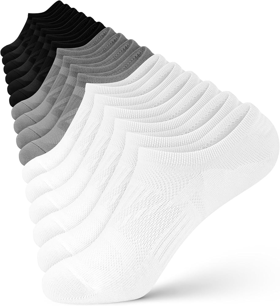 wernies No Show Socks Women - 8 Pairs Ankle Socks for Women, Low Cut Socks Short Cotton Socks, In... | Amazon (US)