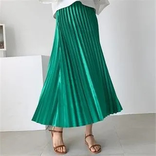 Accordion Pleated Maxi Skirt | YesStyle Global