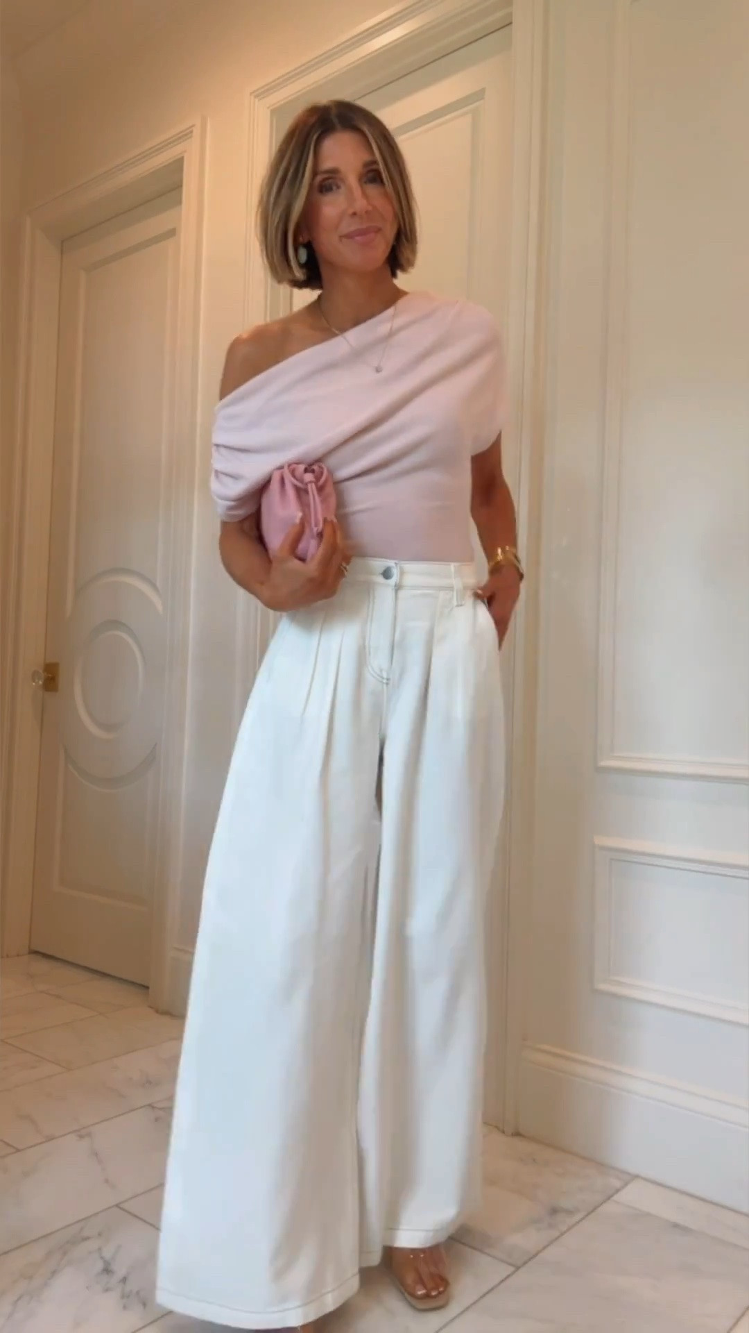 Get ready with me for a summer date night featuring the cutest white wide leg pants.

#LTKsummer #LTKdatenight