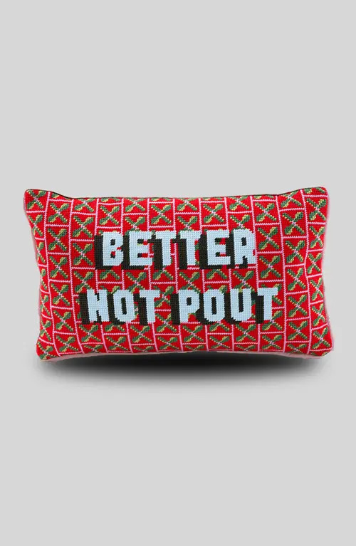 Furbish Better Not Pout Needlepoint Pillow at Nordstrom | Nordstrom