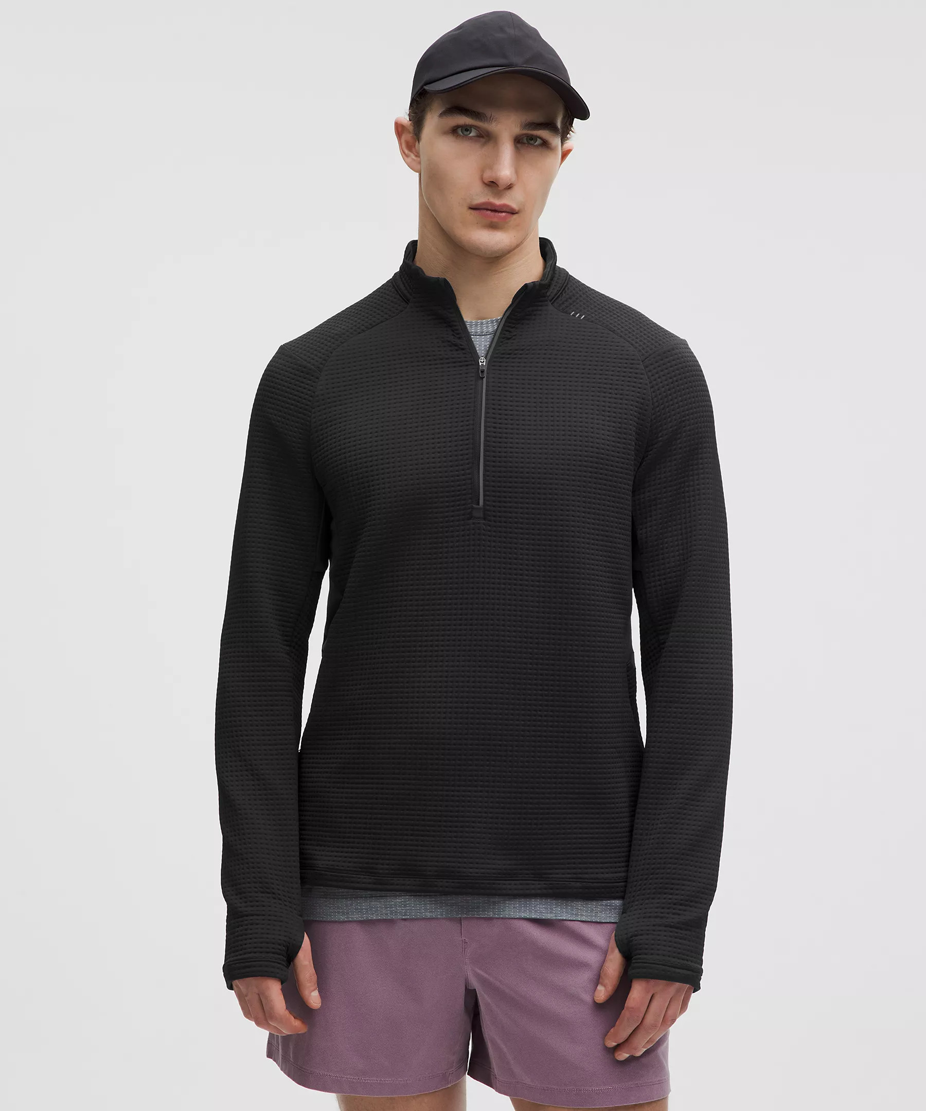 Waffle-Knit Half Zip | Men's Hoodies & Sweatshirts | lululemon | Lululemon (US)