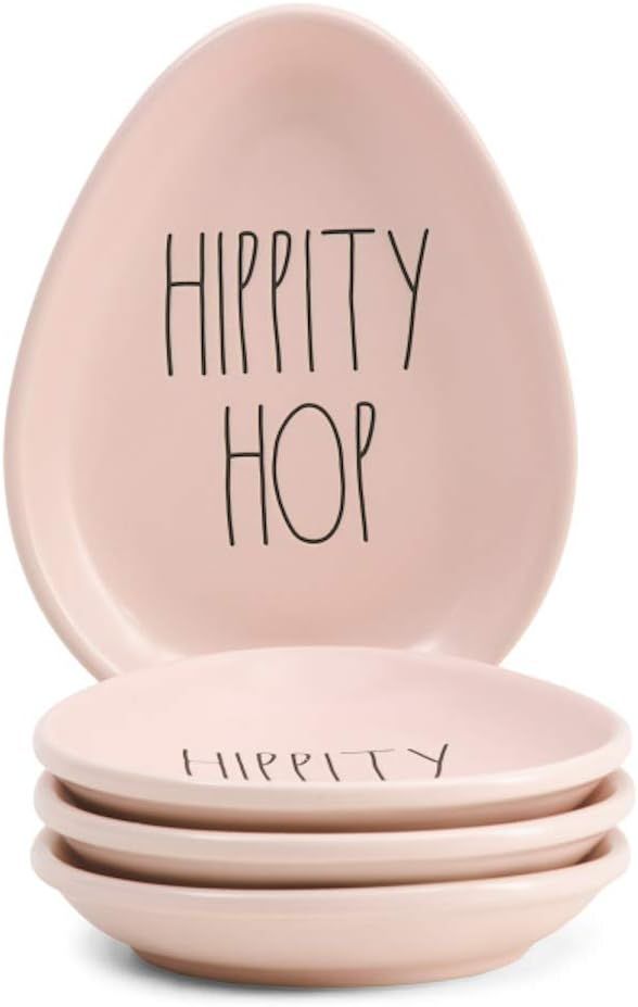 Rae Dunn by Magenta Easter Appetizer Plates - Set of 4 (Hippity Hop) | Amazon (US)