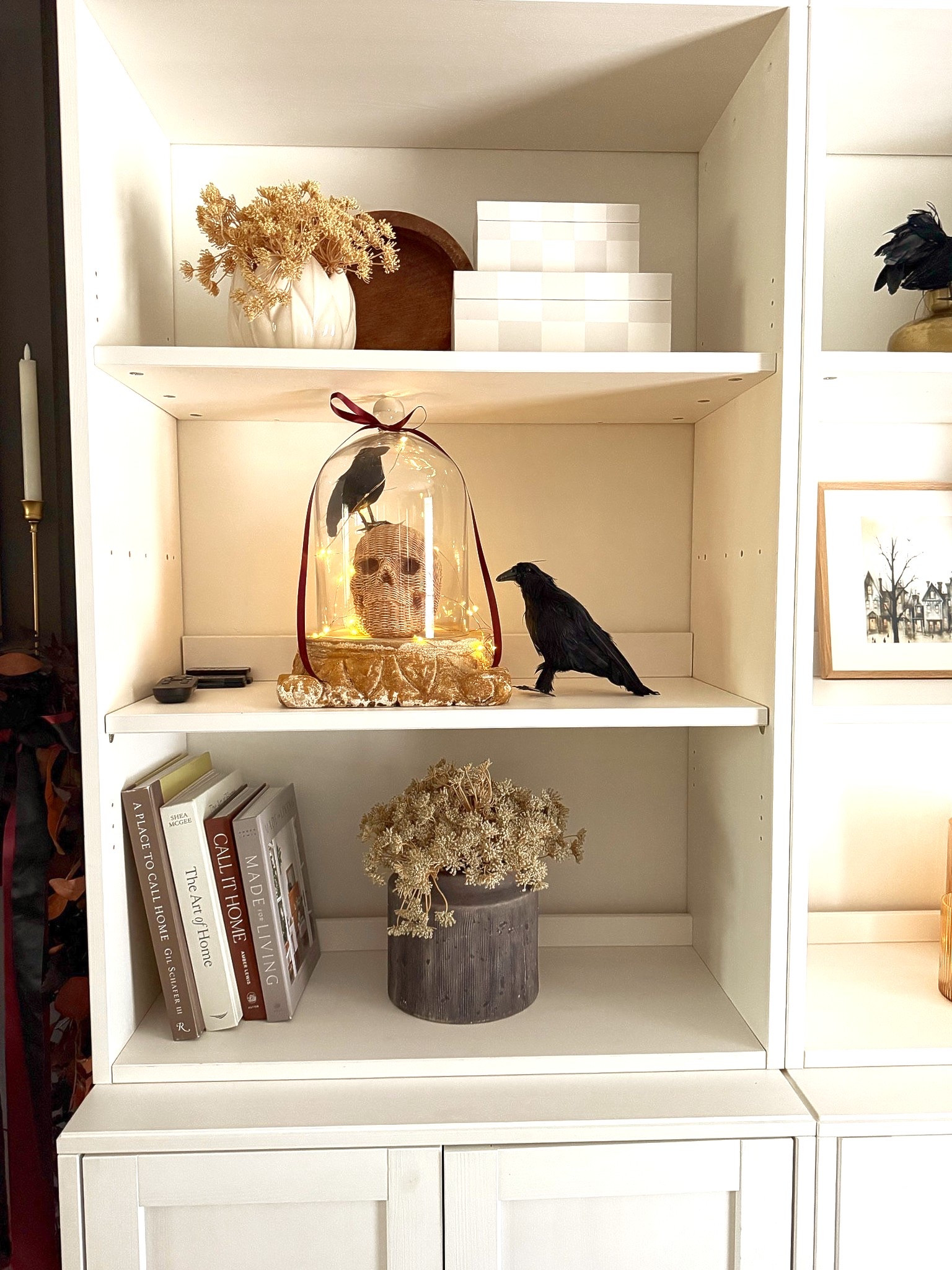 Halloween open shelf styling 

#LTKSeasonal #LTKHome #LTKHalloween