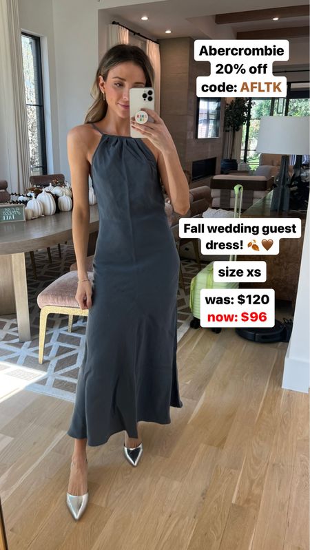 Abercrombie 20% off with code AFLTK 🍂  wedding guest dress for fall under $100!

#LTKsalealert #LTKSale #LTKfindsunder100