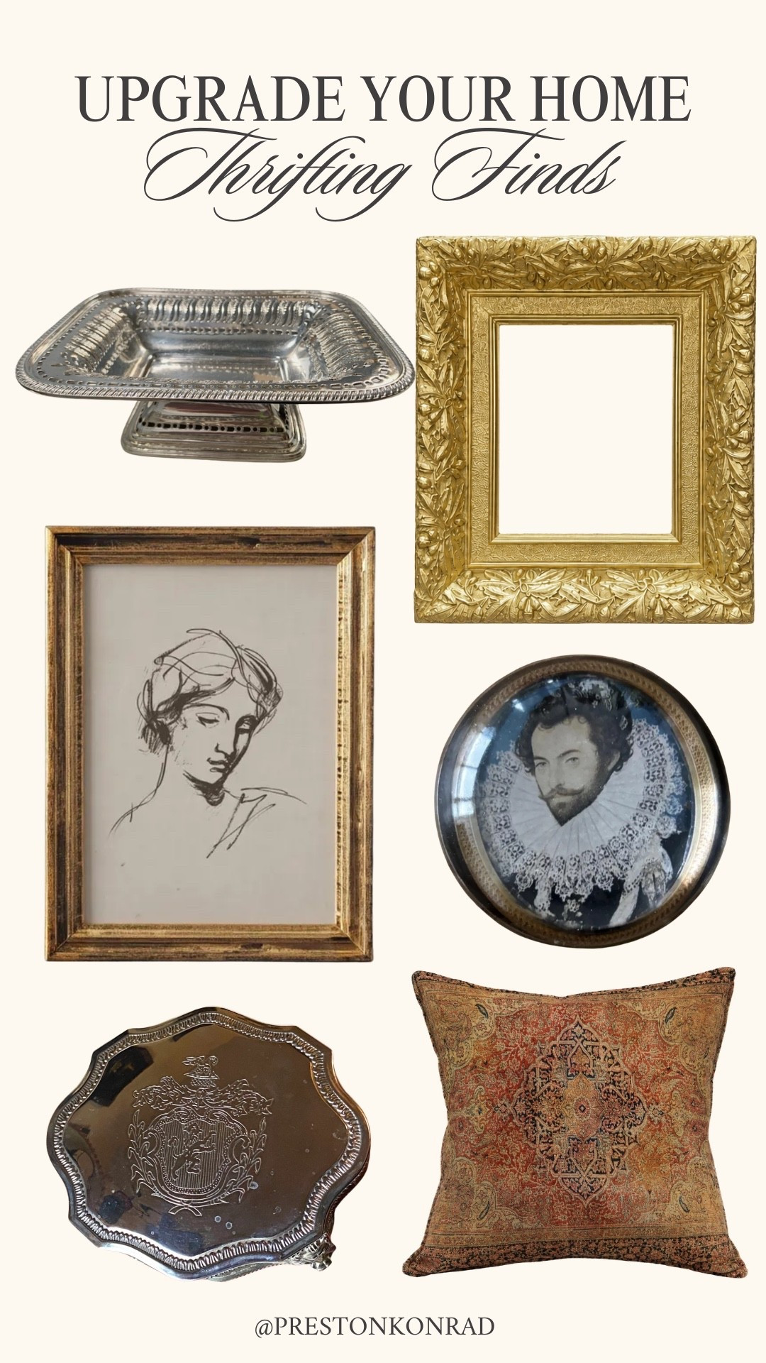 The best homes always have a little something old mixed in. Rounded up some thrifting finds that add instant character