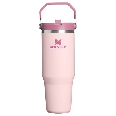 Stanley 30 oz Stainless Steel Ice Flow Flip Straw Tumbler Pink Dogwood Western | Target
