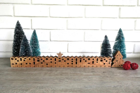 Wooden Advent Calendar for Kids or Adults Wood Hygge | Etsy | Etsy (US)