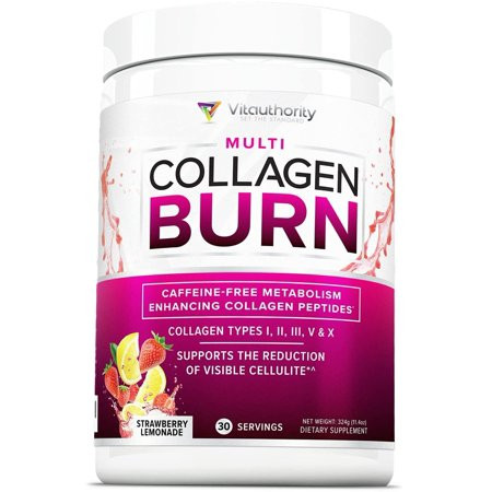 Collagen Multi Collagen Burn Multi-Type Hydrolyzed 30 Servings Pack Of 1 | Walmart (US)