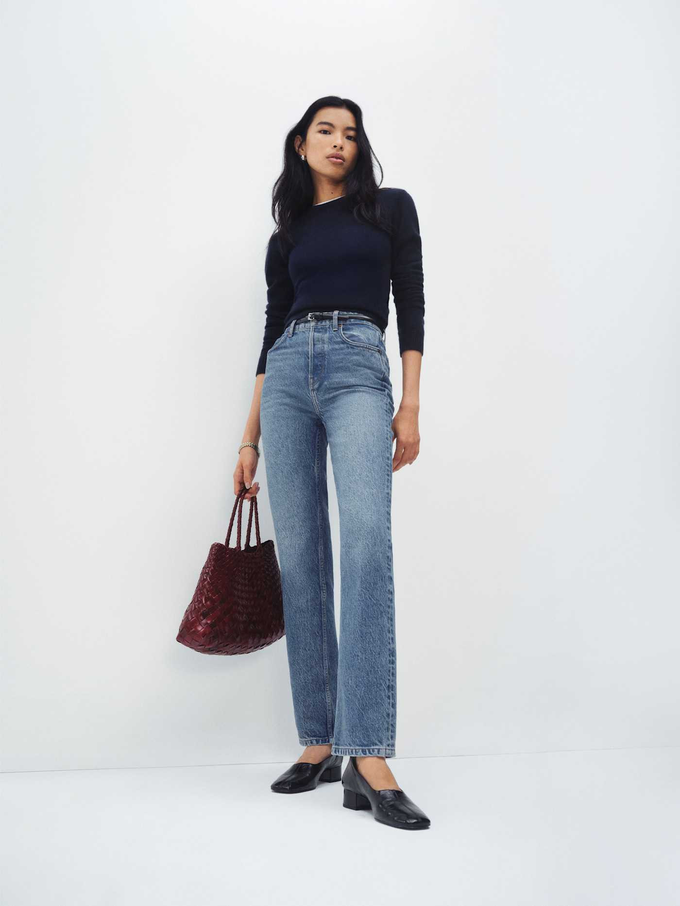 Cynthia High Rise Straight Jeans | Reformation (Global)