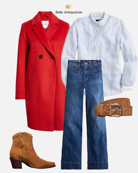 Red coat outfit for winter! 

#LTKstyletip #LTKshoecrush #LTKworkwear