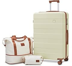 Imiomo Carry on Luggage, 20 IN Carry-on Suitcase with Spinner Wheels, Hardside 3PCS Set Lightweight  | Amazon (US)