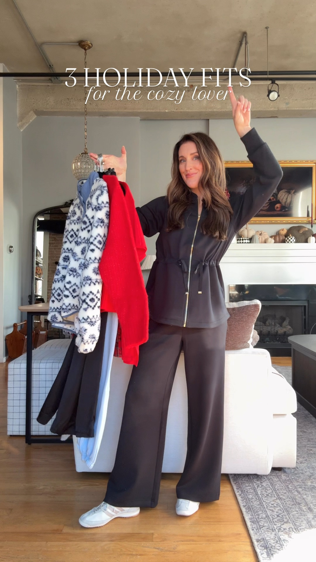 30% off everything! I’m wearing a small in everything (sized up) other than the sleigh queen shirt I’m wearing a medium and same thing with the fleece pullover! Bump friendly cozy looks. 

#LTKCyberWeek #LTKHoliday