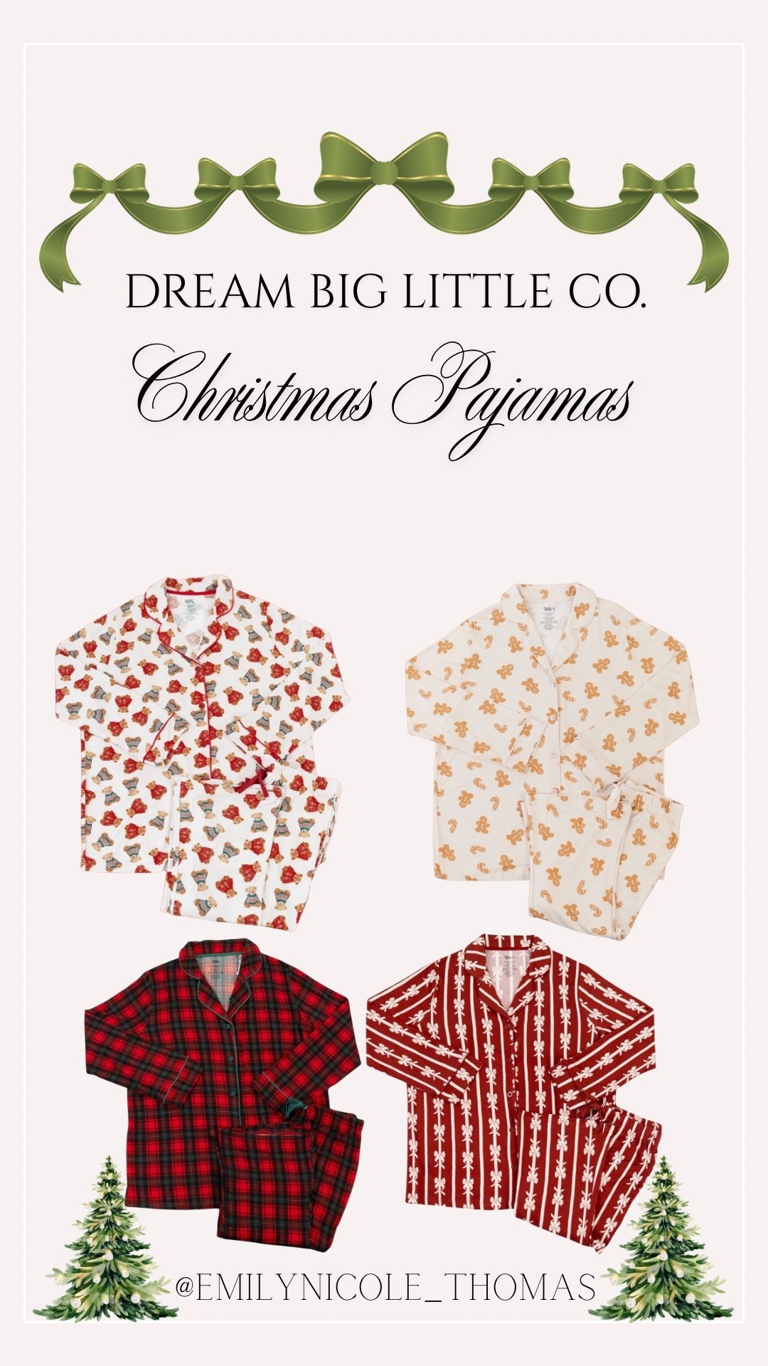 Matching Family Christmas Pajamas 🎄❣️🍪

Dream Big Little Co., Christmas pajamas, matching pajamas, family pajamas, kid pajamas, women’s pajamas, men’s pajamas, pjs, gingerbread pajamas, bow pajamas, plaid pajamas, under $100

#LTKStyleTip #LTKSeasonal #LTKHoliday