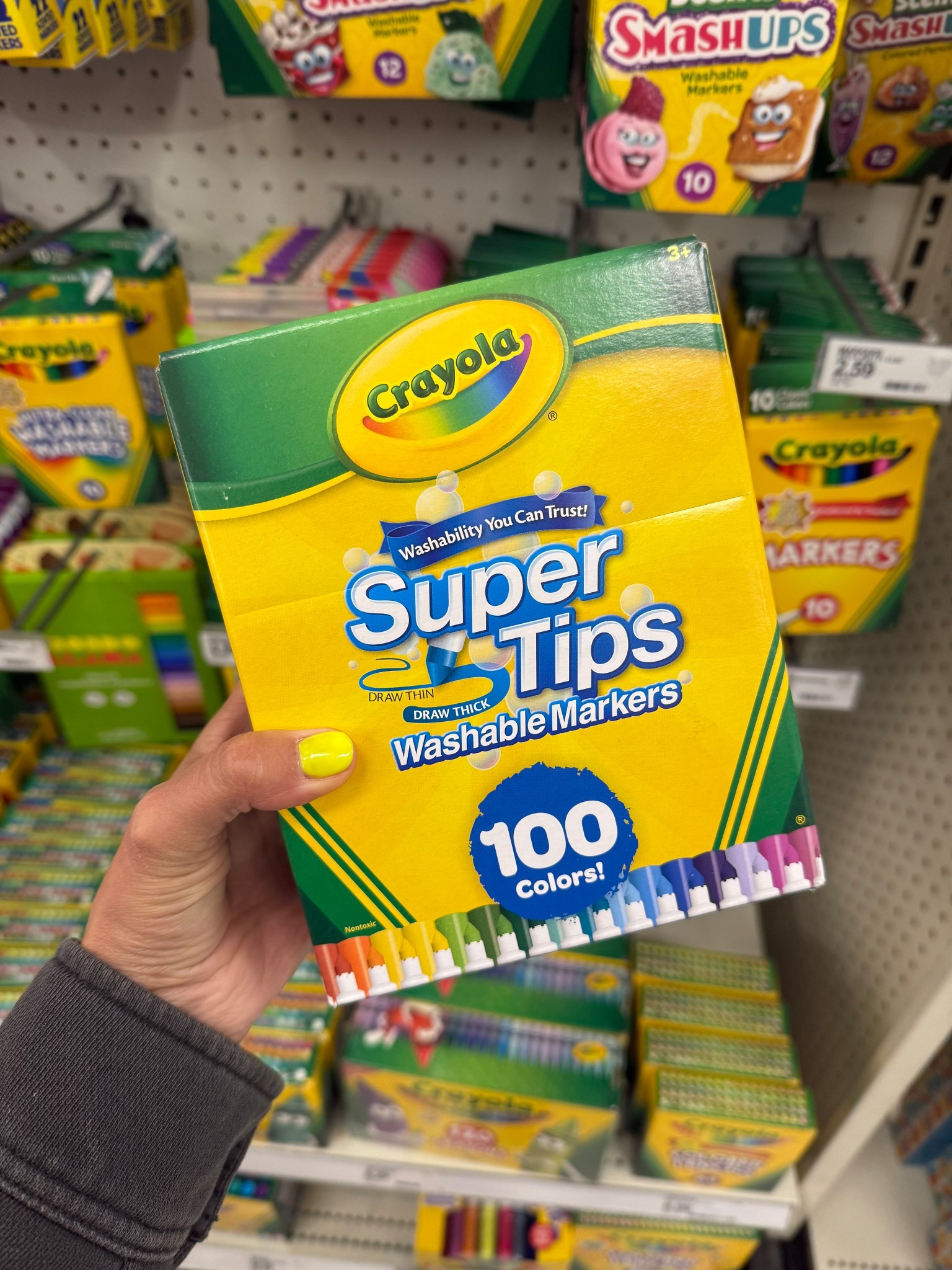 Crayola fine tip markers, set of 100!