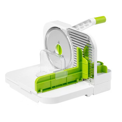 Starfrit® Deli Slicer with 6.5-In. Stainless Steel Blade, White with Green | Target