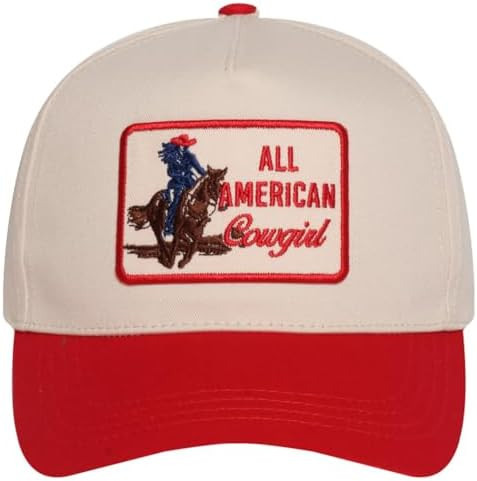 MIRMARU Western Cowboy Embroidered 5 Panel Cotton Two Tone Trucker Hat-Retro Southwest Style Snap... | Amazon (US)