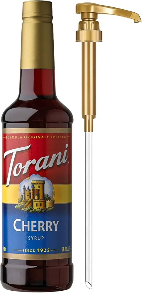 Torani Cherry Syrup for Drinks, Flavoring for Iced Tea, Lemonade, and Sodas, Pump Included, 25.4 ... | Amazon (US)
