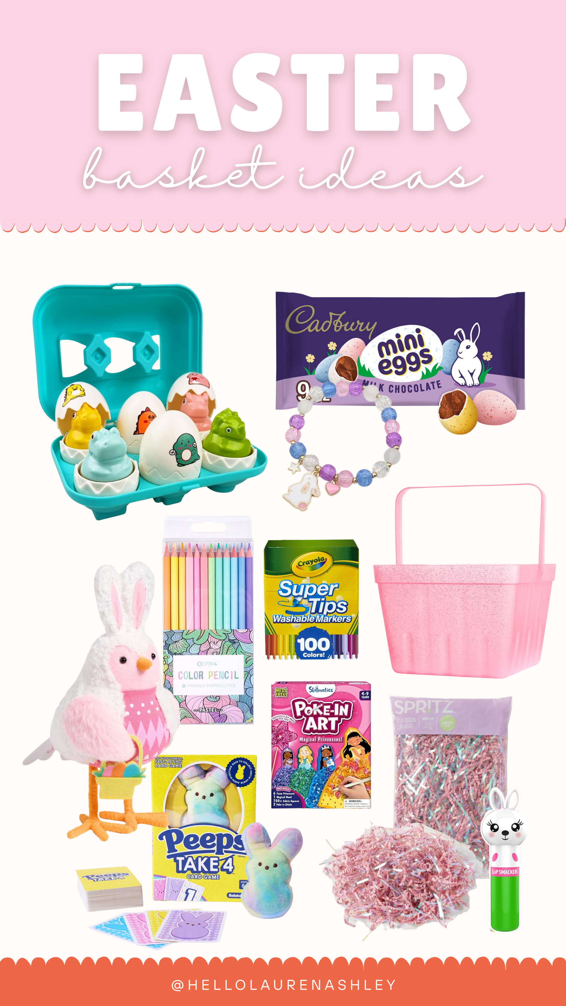 Easter basket ideas for toddlers & kids 🐰💗 Sharing cute non-candy basket fillers, small toys, art supplies, games & sweet Easter finds!

#easterbasketideas #toddlerfinds #momfavorites #eastergifts  

 #LTKSeasonal #LTKBaby #LTKKids