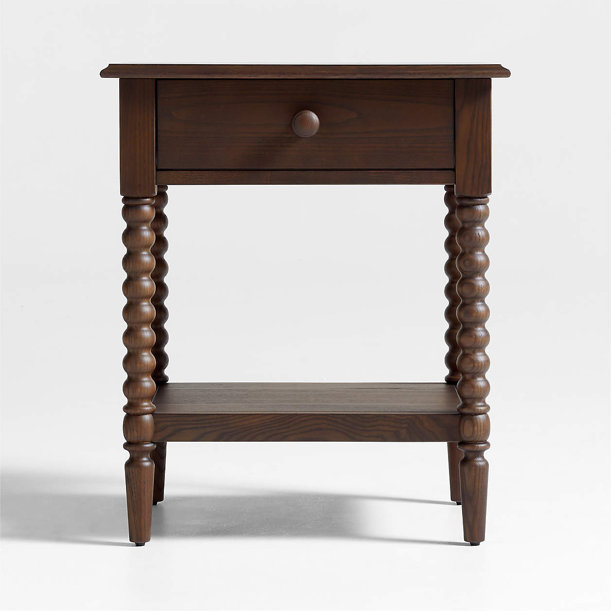 Jenny Lind Black Wood Spindle Kids Nightstand with Drawer + Reviews | Crate & Kids | Crate & Barrel
