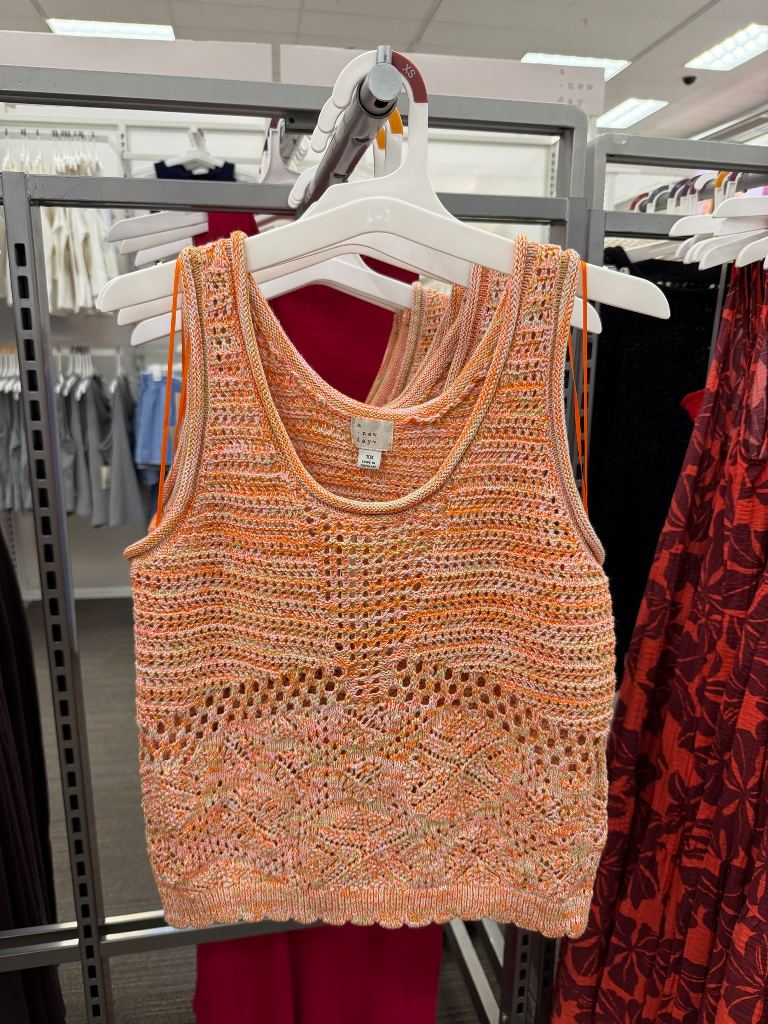 This crochet tank is such a cute summer find ☀️ The open knit detail and soft orange color are giving coastal vacation, farmers market mornings, and easy summer outfits.

summer outfits, summer dresses, vacation outfits beach, beach vacation outfits, country concert outfits, date night outfits, work outfits, business casual workwear, casual summer style, crochet top, Target style, vacation style, resort wear, coastal fashion, warm weather outfits, summer wardrobe, outfit inspiration, women’s fashion, everyday style, Target new arrivals 

 #LTKgrwm #LTKootd #LTKSeasonal